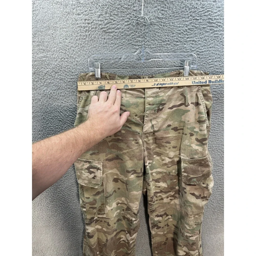 Military Pants Adult Medium Extra Short Camouflage Multicam Camo Ripstop Cargo *